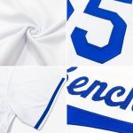 Custom Name Number Personalized Baseball Jersey Shirt White Royal Red Authentic Throwback Rib-Knit Personalized White Royal-Red