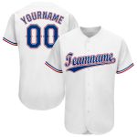 Custom White Red Baseball Jersey - Personalized Sportswear Jersey for Men and Women Personalized White Royal-Red Baseball