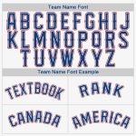 Custom Name & Number Personalized Royal-Red Baseball Jersey - Team Spirit Apparel Personalized White Royal-Red Baseball Jersey
