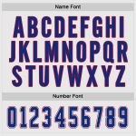 Custom Name and Number Red and White Hockey Jersey - Personalized Team Jersey Personalized White Royal-Red Hockey Jersey