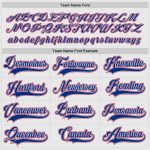 Custom Name and Number Red and White Hockey Jersey - Personalized Team Jersey Personalized White Royal-Red Hockey Jersey