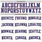 Personalized Long Sleeve Performance T-Shirt in White and Royal Red Personalized White Royal-Red Long Sleeve Performance