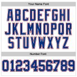 Personalized Long Sleeve Performance T-Shirt in White and Royal Red Personalized White Royal-Red Long Sleeve Performance