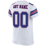 Custom Team Football Jersey - Personalized White Royal-Red Mesh with Name & Number Personalized White Royal-Red Mesh Authentic