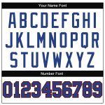 Custom Name and Number Personalized Throwback Football Jersey in White and Royal-Red Mesh Personalized White Royal-Red Mesh