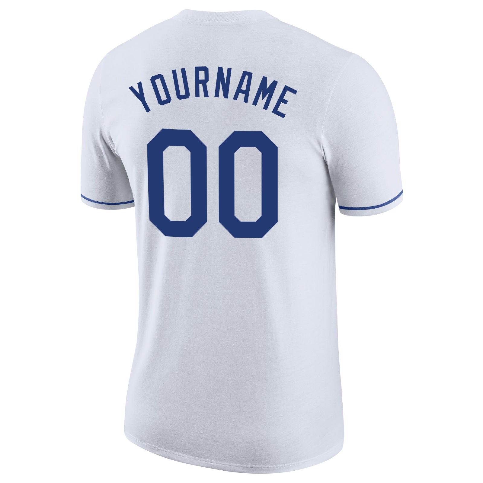 Personalized White Royal-Red Performance T-Shirt Team Custom Name and Number Custom Team Name and Number Personalized White Royal-Red Performance T-Shirt Personalized White Royal-Red Performance T-Shirt - Image 6