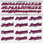 Custom Red-Royal Authentic Baseball Jersey with Personalized Name and Number, White with Royal Red Pinstripe Design Personalized