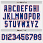 Custom Name Number Softball Jersey Unisex Royal Red Two-Button Personalized White Personalized White Royal-Red Two-Button