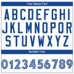 Custom Team Name and Number Personalized White Royal Performance T-Shirt Personalized White Royal-White Performance T-Shirt