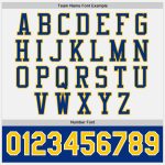 Custom Two-Tone Royal Yellow and White Bomber Varsity Full-Snap Jacket Personalized White Royal-Yellow Bomber Full-Snap Varsity