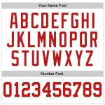 Custom Name Number Personalized Authentic Basketball Jersey - White Scarlet Throwback Team Jersey Personalized White Scarlet