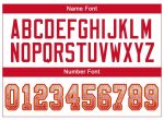Personalized Scarlet Gold Drift Fashion Football Jersey Custom Name Number - White Mesh Team Apparel Personalized White Scarlet-Gold