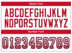 Custom Name and Number Personalized White Scarlet-Navy Mesh Football Jersey - Drift Fashion Team Style Personalized White