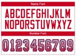 Personalized Custom Football Jersey with Name and Number - White Scarlet-Royal Mesh Drift Fashion Team Gear Personalized