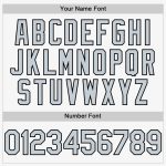 Personalized Authentic Sleeveless Baseball Jersey in White Silver-Black Personalized White Silver-Black Authentic Sleeveless
