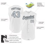 Personalized Authentic Sleeveless Baseball Jersey in White Silver-Black Personalized White Silver-Black Authentic Sleeveless