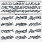 Personalized Authentic Sleeveless Baseball Jersey in White Silver-Black Personalized White Silver-Black Authentic Sleeveless