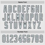 Custom Name and Number Hockey Jersey - Personalized White Silver-Black Team Jersey Personalized White Silver-Black Hockey