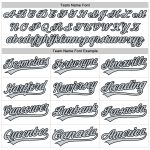 Custom Name Number Performance Vapor Golf Polo Shirt in White Silver-Black - Personalized Team Apparel Personalized White