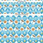 Custom Name and Number Baseball Jersey for Beer Festival - Personalized White Sky Blue 3D Pattern Design Personalized White