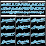 Custom Name and Number Authentic Baseball Jersey Psychedelic 3D Pattern Design, Personalized White Sky Blue Rave Apparel