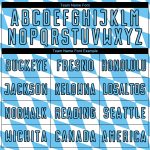 Custom Bavarian Flag Soccer Jersey with Personalized Name and Number - White, Sky Blue, and Black Uniform Personalized White