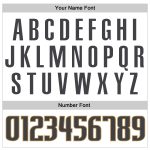 Custom Name and Number Baseball Jersey - Personalized Gray and Gold Team Jersey in White Steel Personalized White Steel Gray-Old