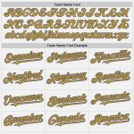 Customizable Steel Gray and Old Gold Baseball Jersey with Personalized Name and Number - Authentic Team Gear Personalized