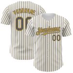 Customizable Steel Gray and Old Gold Baseball Jersey with Personalized Name and Number - Authentic Team Gear Personalized