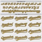 Custom Name Number Personalized Unisex Softball Jersey White Gray Gold Two-Button Team Apparel Personalized White Steel Gray-Old