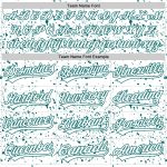 Custom Name and Number Authentic Baseball Jersey with Personalized 3D Teal Ink Splatter Design - Unique Team Apparel Personalized