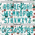 Personalized Cactus Festival Jersey with Custom Name & Number, White Teal 3D Pattern Baseball Jersey Personalized White Teal