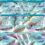 Personalized Teal Feathers 3D Pattern T-Shirt Custom Name & Number - Performance Team Apparel Personalized White Teal 3D