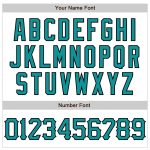 Custom Name and Number Personalized Baseball Jersey with Teal-Black 3D Pattern Abstract Design - Authentic Style Personalized