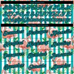 Custom Tropical Hawaii Flamingo Performance T-Shirt with Name and Number, Personalized Teal-Black 3D Pattern Design Personalized