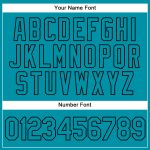Custom Name & Number Basketball Jersey - Personalized Teal-Black Split Fashion Team Jersey Personalized White Teal-Black
