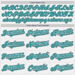 Custom Name and Number Two Tone Baseball Jersey - Personalized White Teal-Black Authentic Design Personalized White Teal-Black
