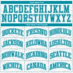 Custom Basketball Jersey with Name and Number, Personalized White Teal Color Block Round Neck Sublimation Suit Personalized