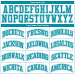 Personalized Teal Color Block Basketball Jersey - White Round Neck Sublimation Suit Personalized White Teal Color Block Round
