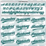 Custom Name & Number Unisex Softball Jersey - Personalized Teal-Gray 3D Pattern Two-Button Design Personalized White Teal-Gray