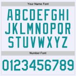 Custom Name Number Baseball Jersey - Personalized White Teal Mesh Authentic Throwback Team Jersey Personalized White Teal