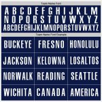 Custom Personalized Baseball Jersey with Name and Number - Authentic White Teal-Navy Team Gear Personalized White Teal-Navy