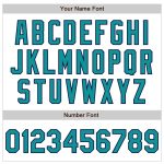 Custom Teal-Navy Personalized Baseball Jersey with Name and Number - Authentic White Raglan Sleeves Personalized White Teal-Navy