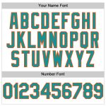 Custom Name and Number Personalized Baseball Jersey in White Teal-Orange Line Design - Authentic Team Jersey Personalized