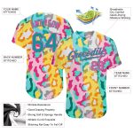 Custom Name and Number Leopard Design Baseball Jersey in Teal-Pink 3D Pattern - Personalized Authentic Sports Apparel Personalized