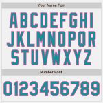 Personalized Authentic Baseball Jersey in Teal and Pink - Custom Design, Perfect Gift Personalized White Teal-Pink Authentic