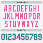 Custom Name and Number Personalized Baseball Jersey - White Teal Pink Sleeveless Authentic Team Gear Personalized White Teal-Pink