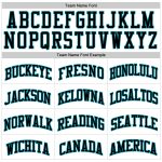 Custom Authentic Basketball Jersey with Personalized Name and Number - White Teal Pinstripe Design Personalized White Teal