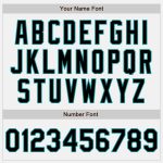 Custom Name and Number Varsity Letterman Jacket Black Bomber Teal Pinstripe Personalized Full-Snap Personalized White Teal