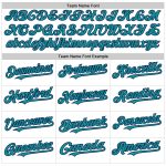 Custom Name and Number Personalized Baseball Jersey - White Teal Pinstripe Pink Sleeveless Personalized White Teal Pinstripe